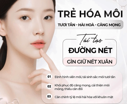 [TRẺ HOÁ MÔI] TÁI TẠO ĐƯỜNG NÉT