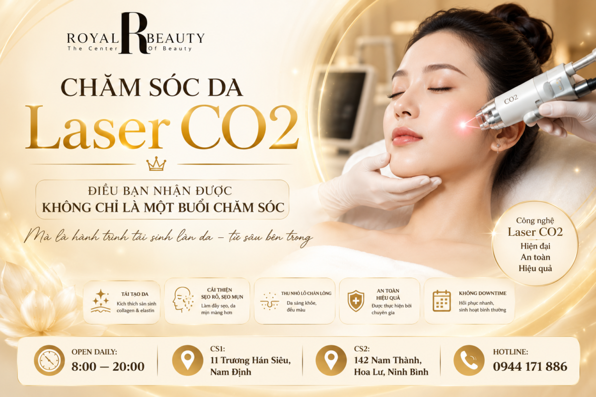Chăm Sóc Da Laser CO2 Tại Nam Định – Điều Bạn Nhận Được Không Chỉ Là Một Buổi Chăm Sóc