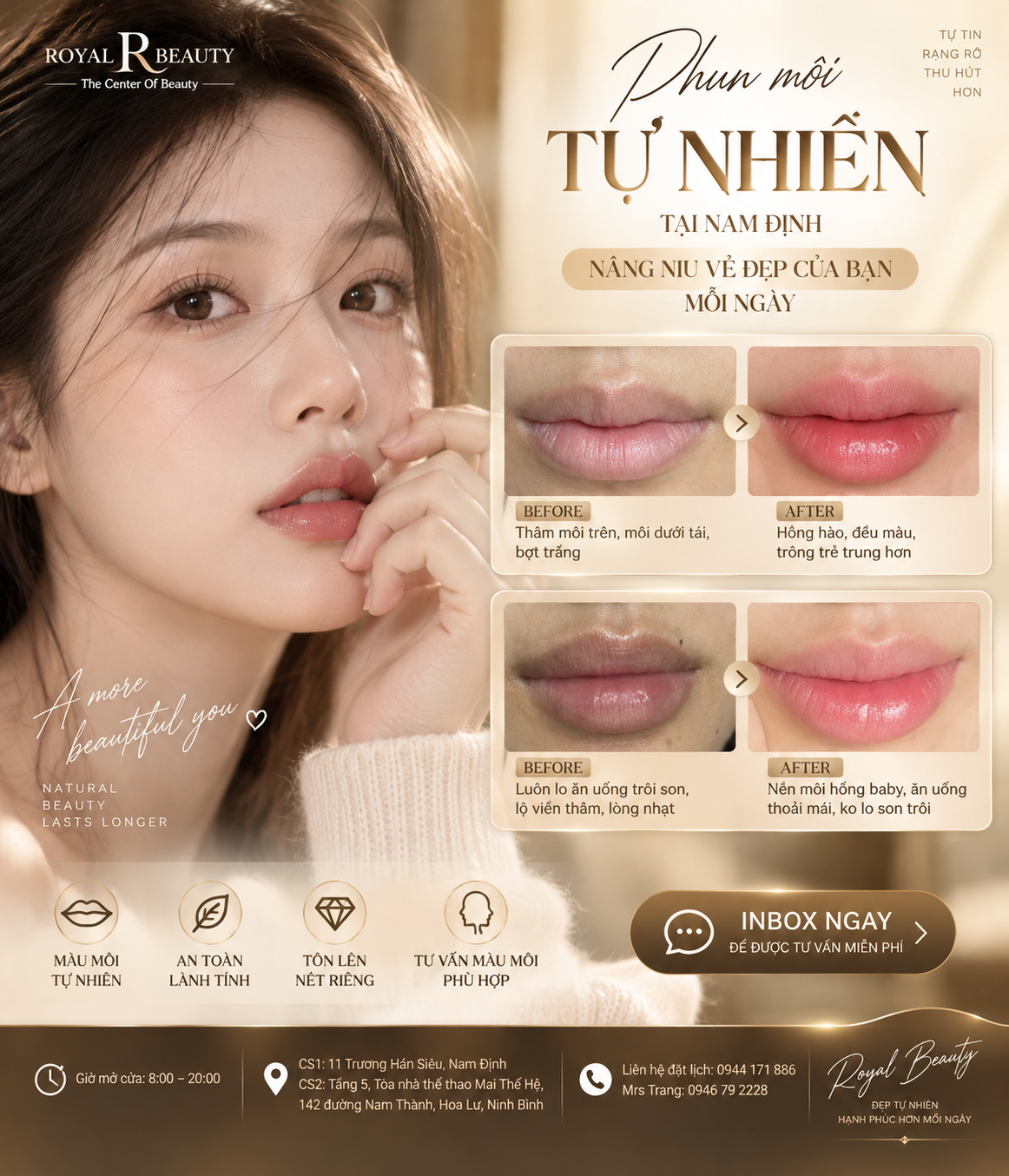 Phun Môi Tự Nhiên Tại Nam Định – Đẹp Rạng Rỡ Theo Cách Riêng Của Bạn