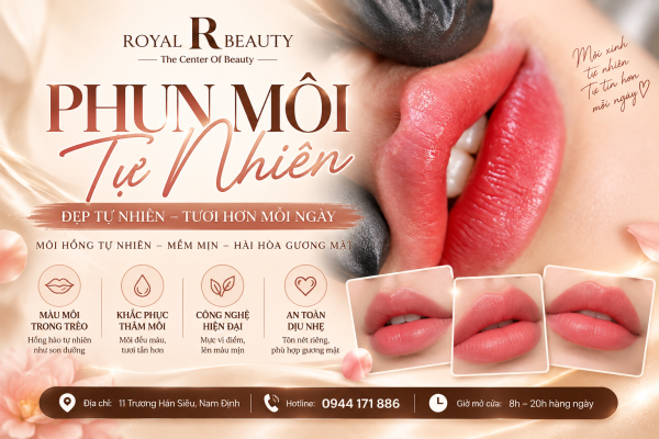 Phun Môi Tự Nhiên Tại Nam Định – 5 Lý Do Viền Môi Đậm Dần “Thất Sủng”