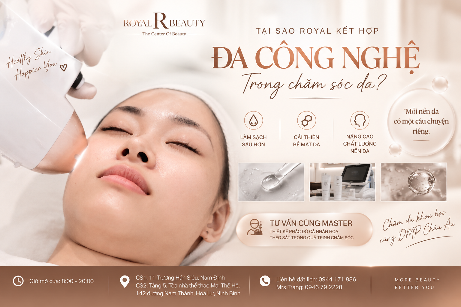 Chăm sóc da đa công nghệ tại Nam Định – Vì làn da không có một công thức chung