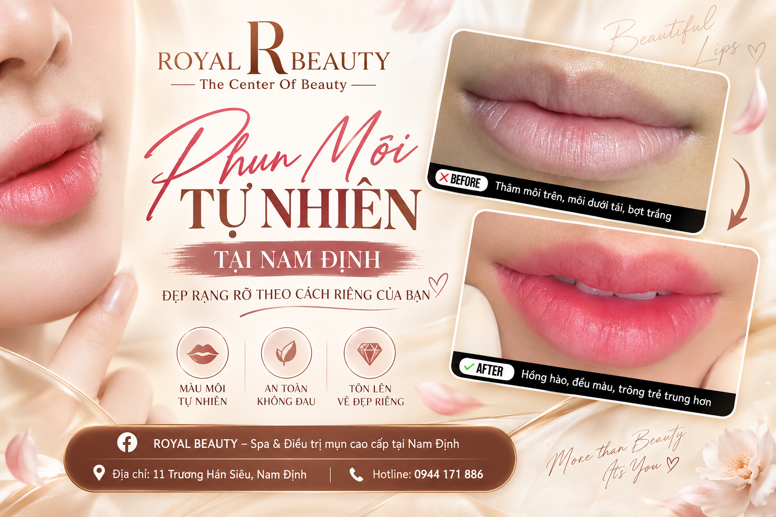 Phun Môi Tự Nhiên Tại Nam Định – Đẹp Rạng Rỡ Theo Cách Riêng Của Bạn