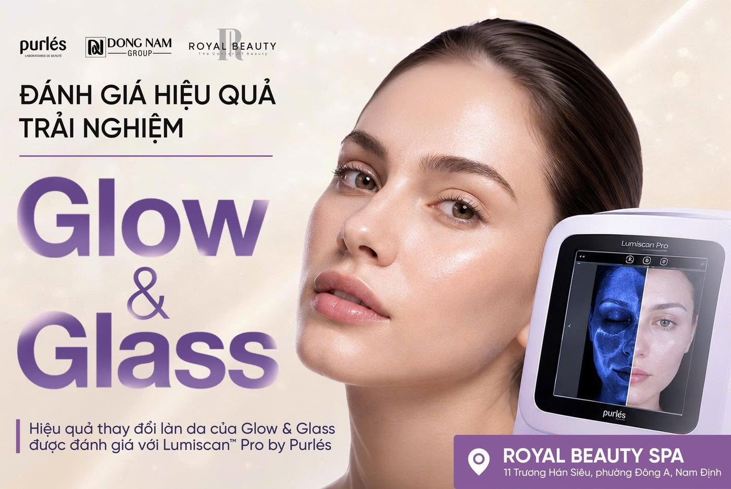 Glow & Glass Purlés – Chăm Sóc Da Căng Bóng Glass Skin | Royal Beauty