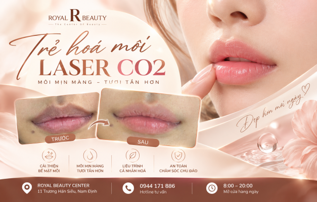 Trẻ Hóa Môi Bằng Laser CO₂ – Hành Trình Phục Hồi Và Trải Nghiệm Làm Đẹp Tại Royal Beauty